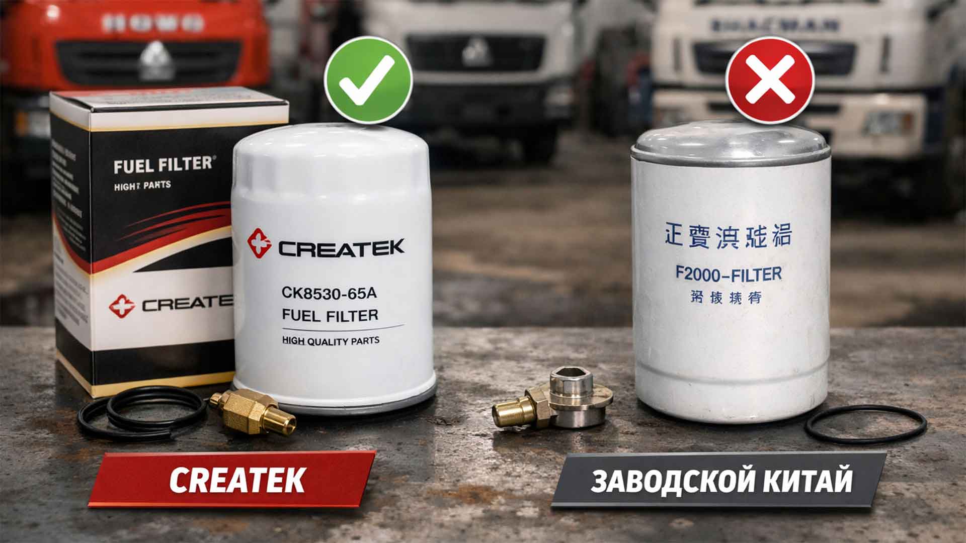 КАКИЕ ЗАПЧАСТИ ВЫГОДНЕЕ ДЛЯ КИТАЙСКИХ ГРУЗОВИКОВ: CREATEK ИЛИ ЗАВОДСКОЙ КИТАЙ? КАКИЕ ЗАПЧАСТИ ВЫГОДНЕЕ ДЛЯ КИТАЙСКИХ ГРУЗОВИКОВ: CREATEK ИЛИ ЗАВОДСКОЙ КИТАЙ?